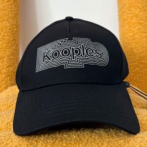 The kooples black logo baseball cap